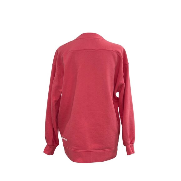 𝓛𝓾𝓵𝓾𝓵𝓮𝓶𝓸𝓷 Perfectly Oversized Crew Neck Sweatshirt Pink Size 2 - Picture 5 of 6